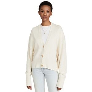 Free People Cream Cardigan Sweater